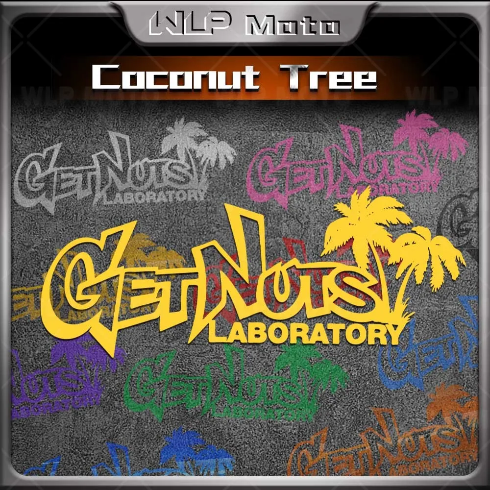 

Светоотражающие наклейки с кокосовой пальмой, мотоприключение, авто, лобовое стекло, топливный бак, наклейка, аксессуар для Tracer9 RC390 CRF1100 R1300gs