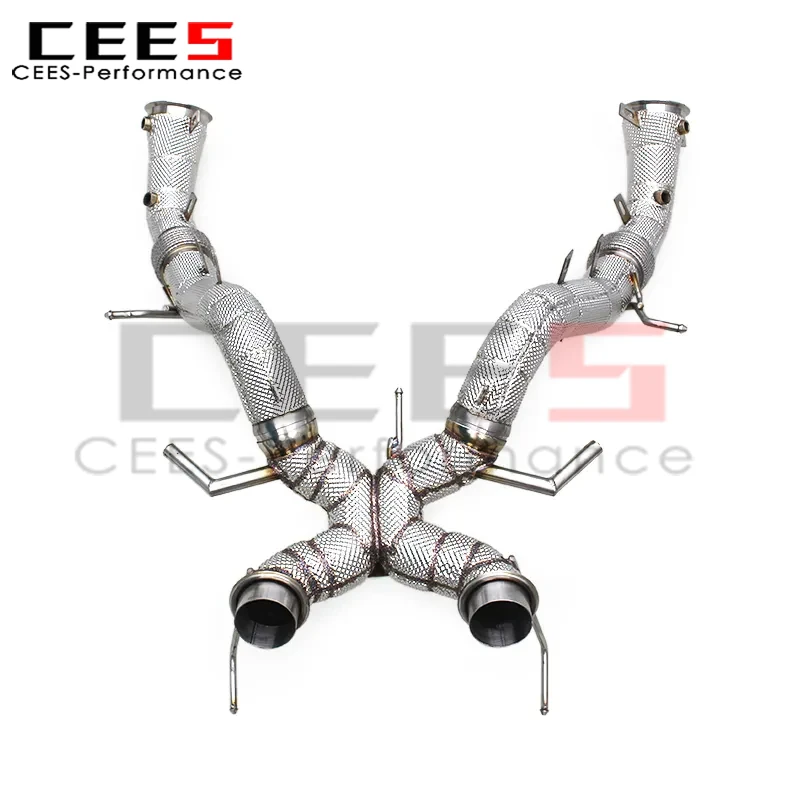 cees Catback Exhaust for Mclaren 600LT Spider/Coupe 3.8T 2018+ Stainless Steel Exhaust System Exhaust Free Flow Pipe