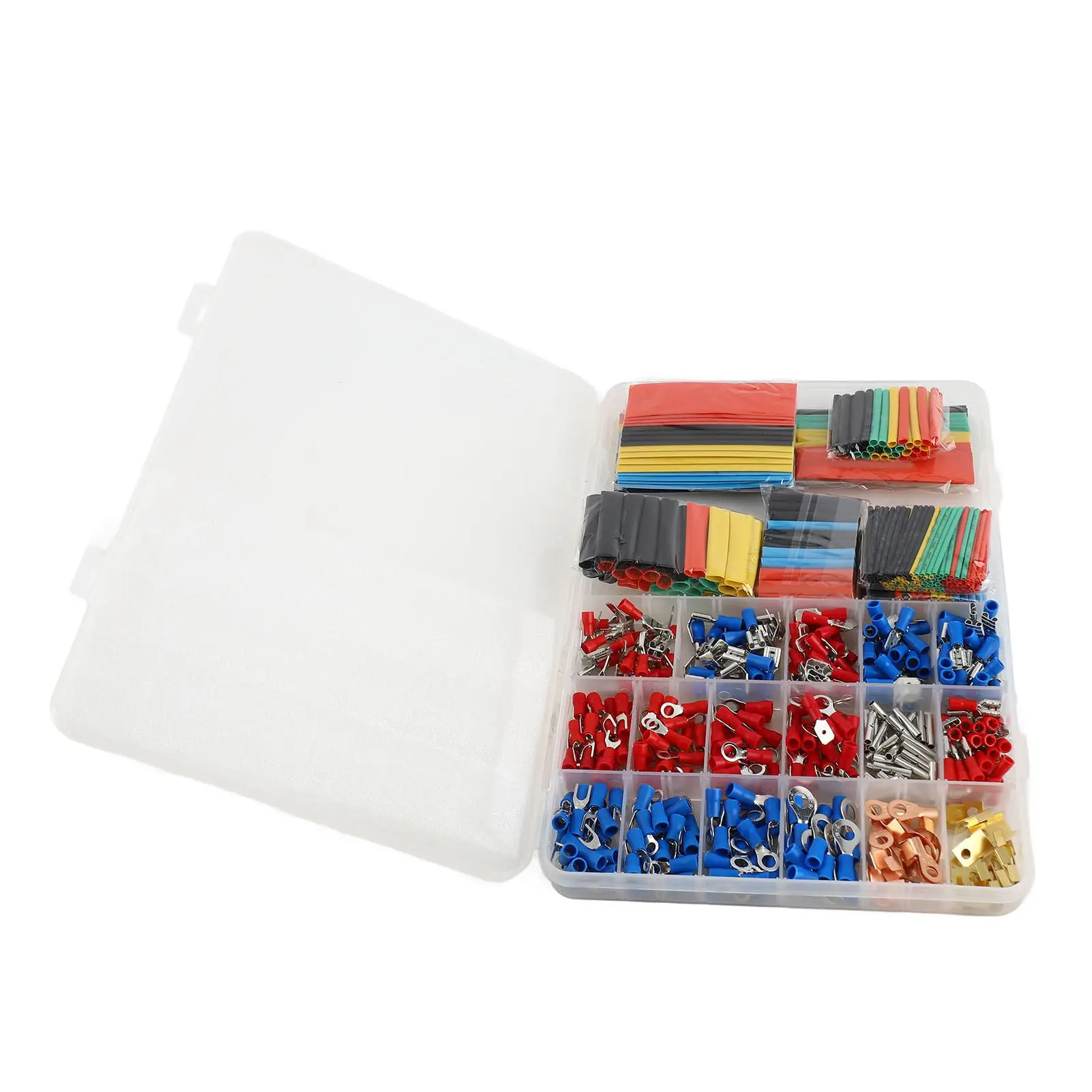 678PCS Car Cable Wire Electrical Set 350PCS Terminals Connectors + 328PCS 2:1 Shrinkable Tube Heat Shrink Tube With Assorted Box