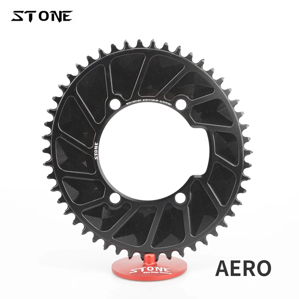 Stone Road Bike Single Oval Chainring BCD 110mm Chainring 4 Arms for 105 FC 5800 6800 Ultegra 4700 Tigra 9000 Chainwheel