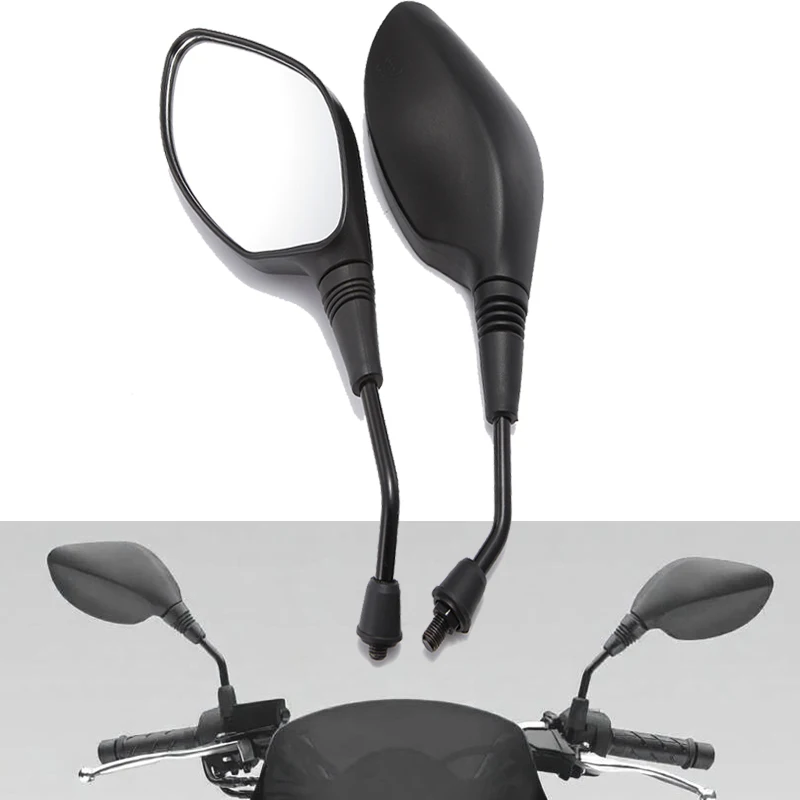 Linke und rechte Seite 8 mm/10 mm Motorrad-Rückspiegel-Set für Honda Kawasaki Yamaha Universal