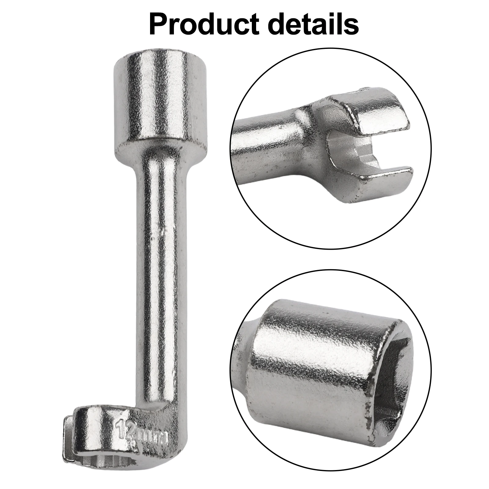 12/14/16/17/18/19mm Socket Wrench L-shaped Open Hexagonal Slotted Fuel Line Remover Automotive 1/2 Drive Diesel Fuel Line Socket