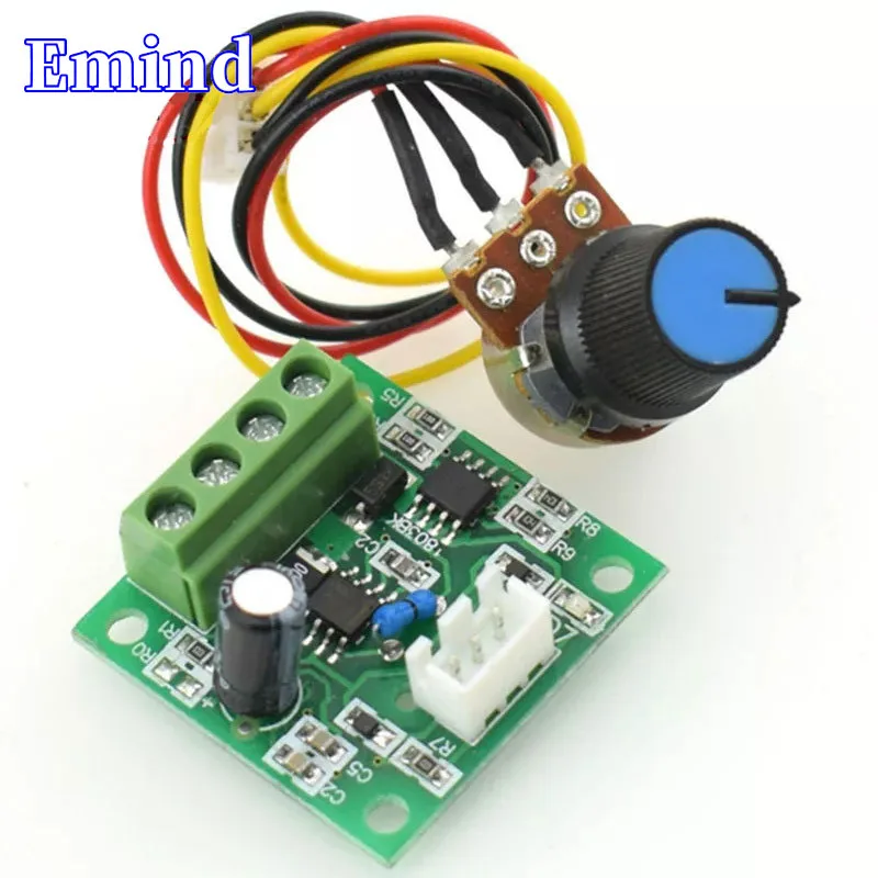 2/5/10/20/50Pcs PWM DC Motor Speed Controller 1.8V 3V 5V 6V 12V 2A External Knob Speed Control Module 1803BW