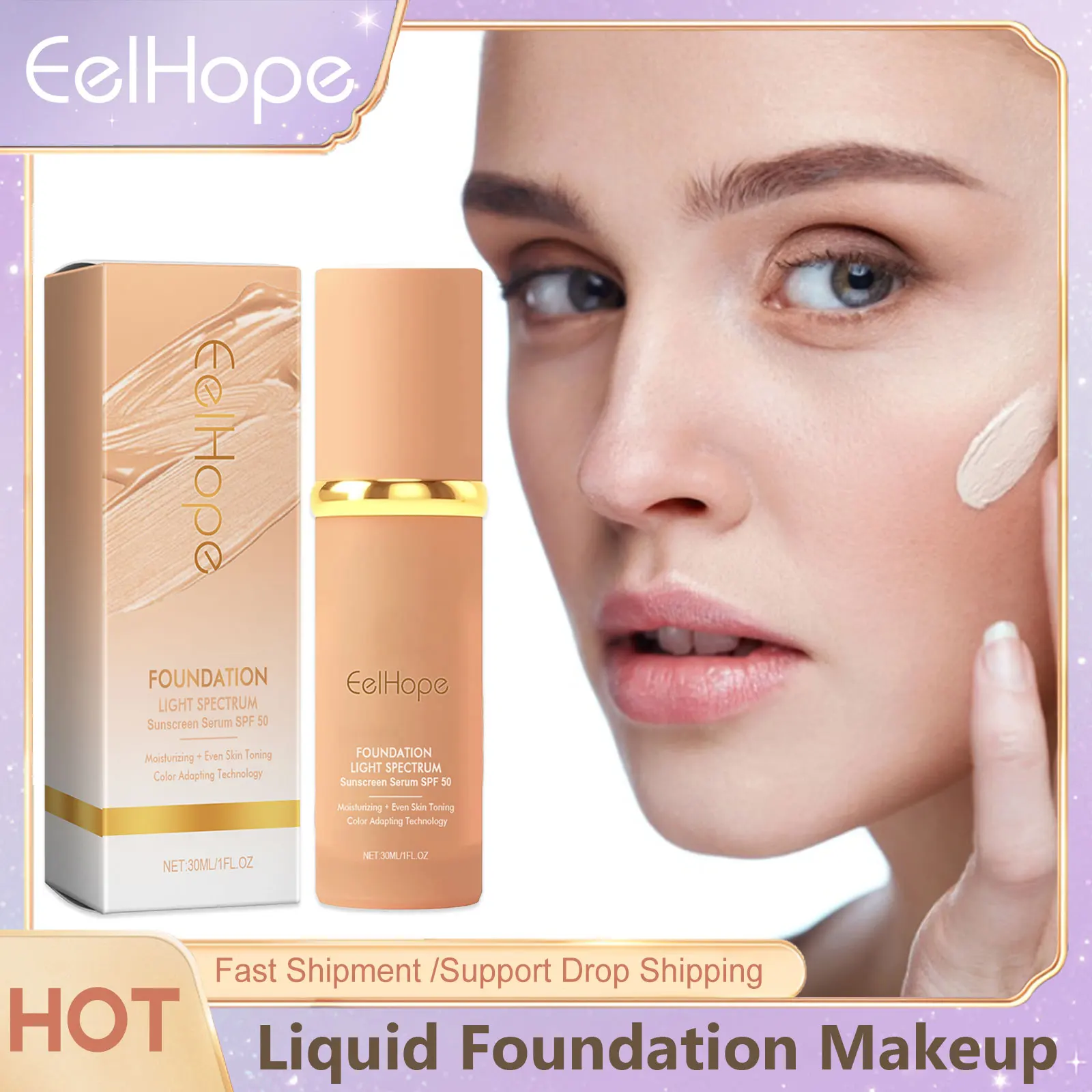 

Liquid Foundation Matte Full Coverage Bbcream Waterproof Oil Control Moisturizing Flawless Lasting Concealer Base Makeup Product