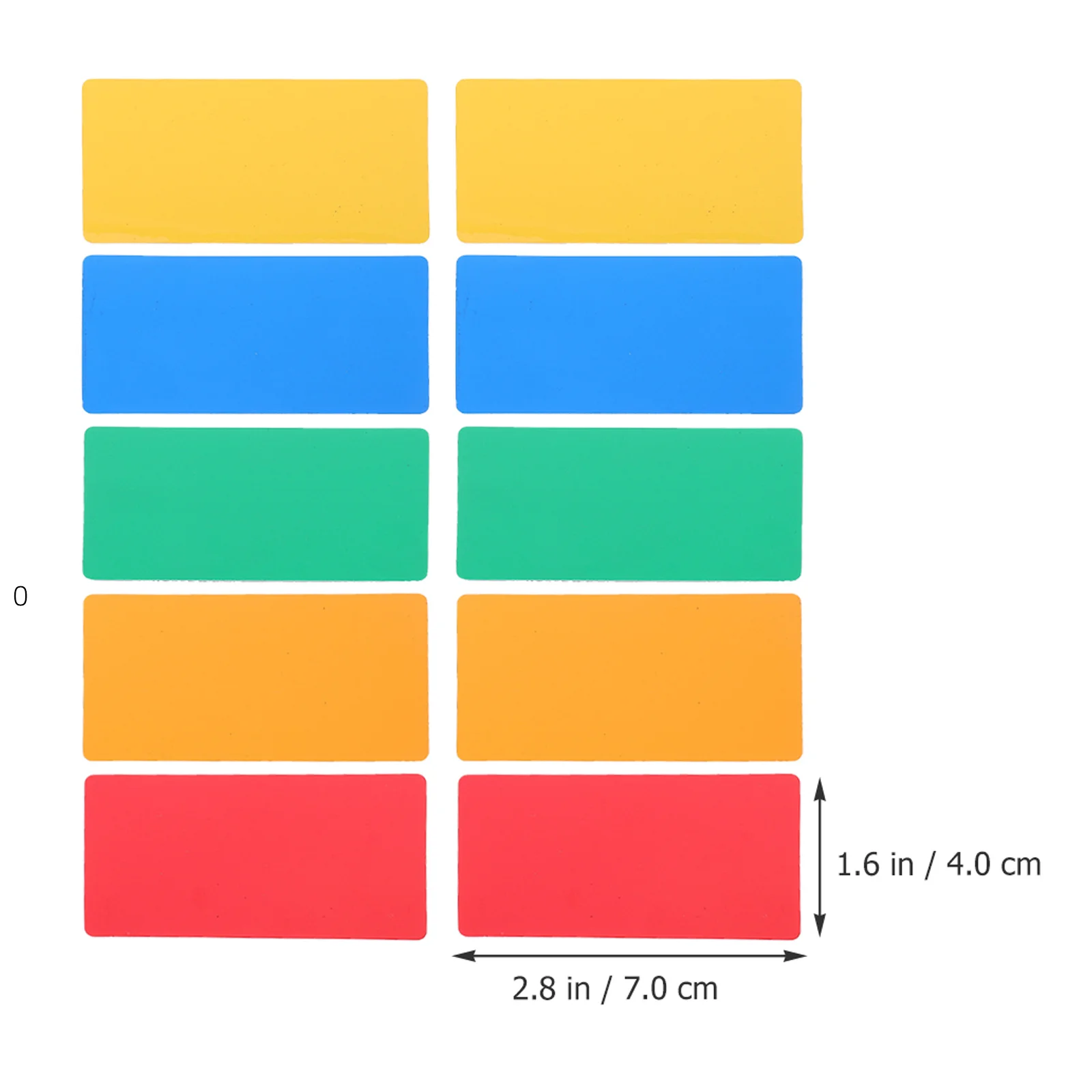 تسميات المسح الجاف المغناطيسي 2 مجموعات ملصقات مذكرة ملونة للفصول الدراسية المنزل مكتب الأسطح الأملس لا حاجة الغراء العلامات المخصصة #2