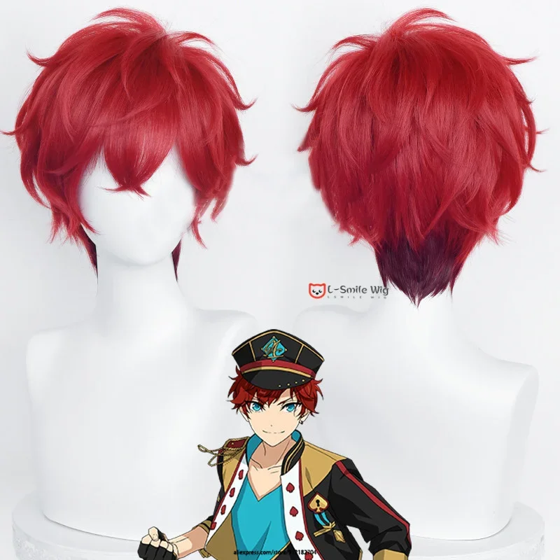 Anime  ES Tsukinaga Leo Sena Izumi Kagehira Mika Harukawa Sora Shino Hajime Amagi Hiiro Cosplay Wig + Wig Cap