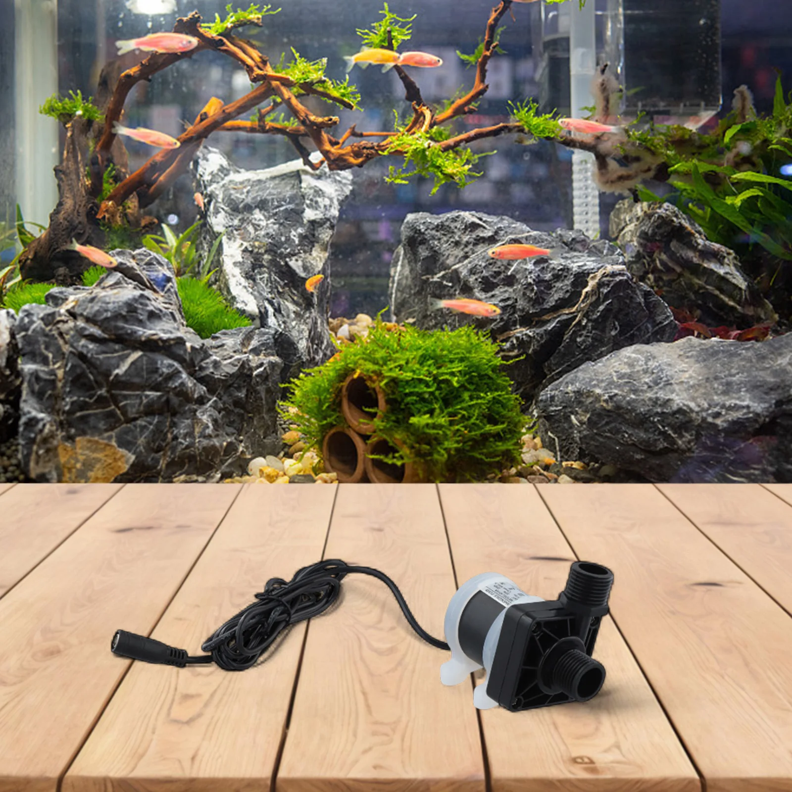 

Бесщеточный погружной насос постоянного тока 12В/24В для аквариумов, прудов, фонтанов, с низким энергопотреблением, бесшумной работой, производительностью 800 л/ч