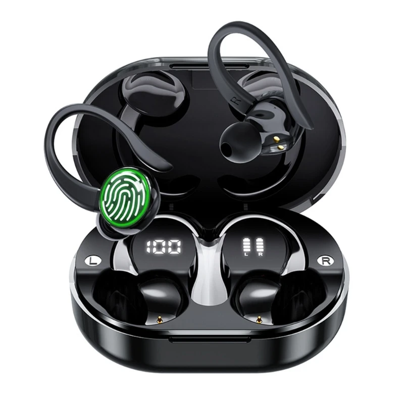 

Bluetooth-compatible 5.3 Wireless Sports Headphones LED Digital Display HiFi Drop shipping