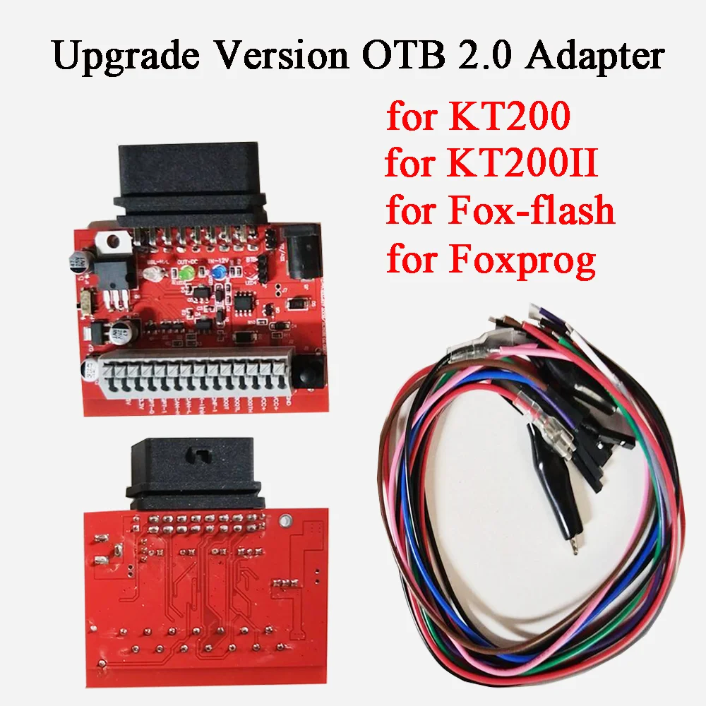 

Upgrade Version OTB 2.0 Adapter OBD on Bench Adapter for KT200 KT200II for Fox-flash Foxprog ECU Programmer Tool 3 Way Boot