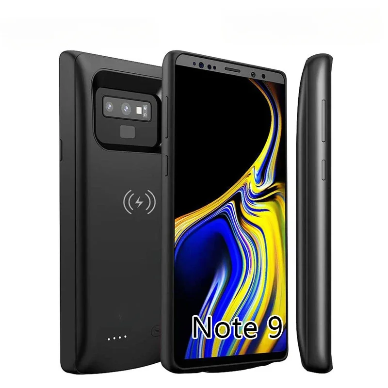 6500Mah Draadloos Opladen Power Bank Cover Batterij Oplader Case Voor Galaxy Note 9 Reserve Acculader Voor Samsung Note 9