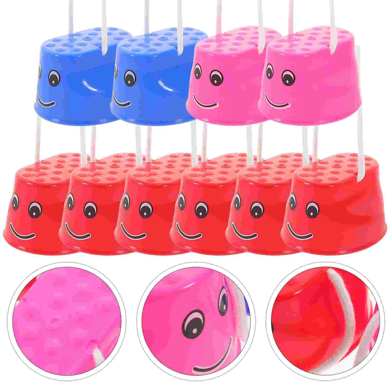 

5 Pairs Stilt Shoes Parent-child Interaction Toys Kids Sports Kindergarten Children's Playthings Training Equipment Plastic