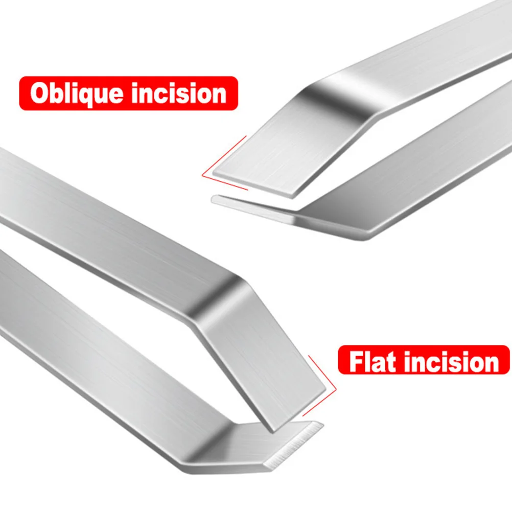 

6pcs Fish Bone Clamp Hair Plucker Tweezers Stainless Steel Durable Chef Deboner Cooking Removal Manual Pliers Food