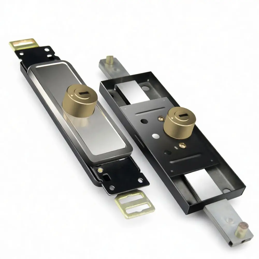 Rolling Shutter Door Lock Central Cross Cylinder Security Hardware Anti Theft Metal Latch For Warehouse Shop Garage