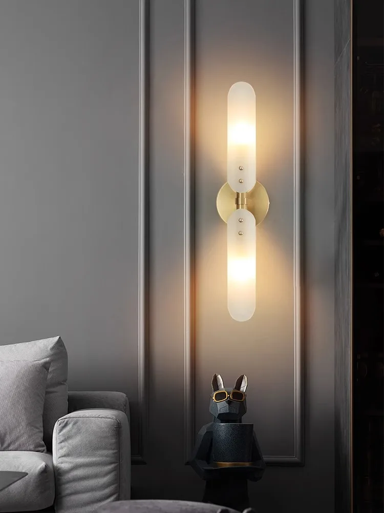 2026 Copper Glass Gold Black LED Lamp LED Light Wall lamp Wall Light Wall Sconce Bedside Lamps For Corridor Bedroom Living Room