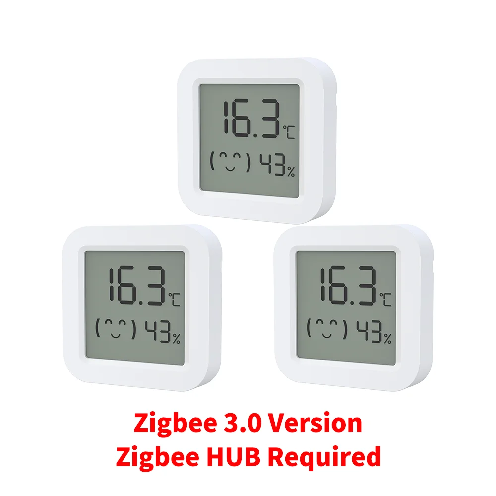 Zigbee 3.0 Temperatur- und Feuchtigkeitssensor Unterstützt HA (Home Assistant), Alexa, Yandex, ZHA und Zigbee2MQTT