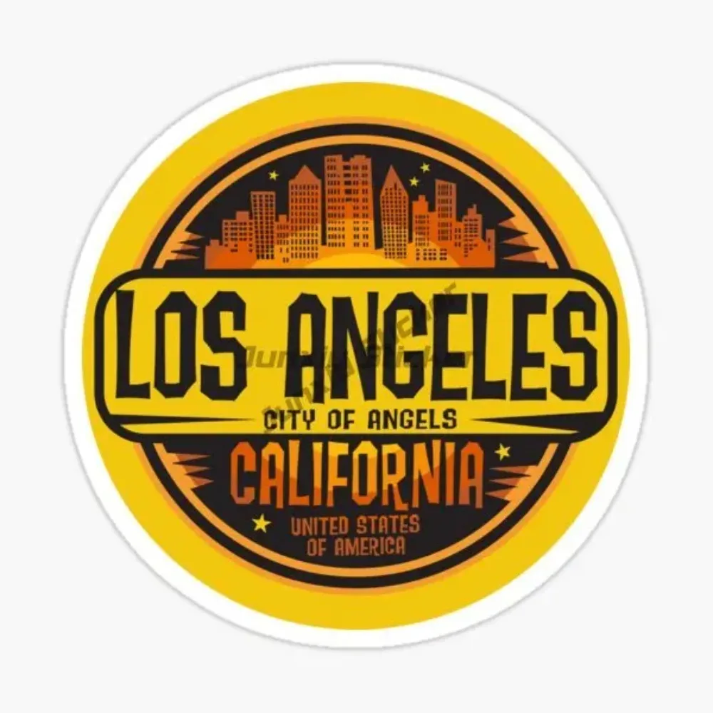 Los Angele California USA Beautiful Scenery Vinyl Self-adhesive Car Sticker Decal Accessories