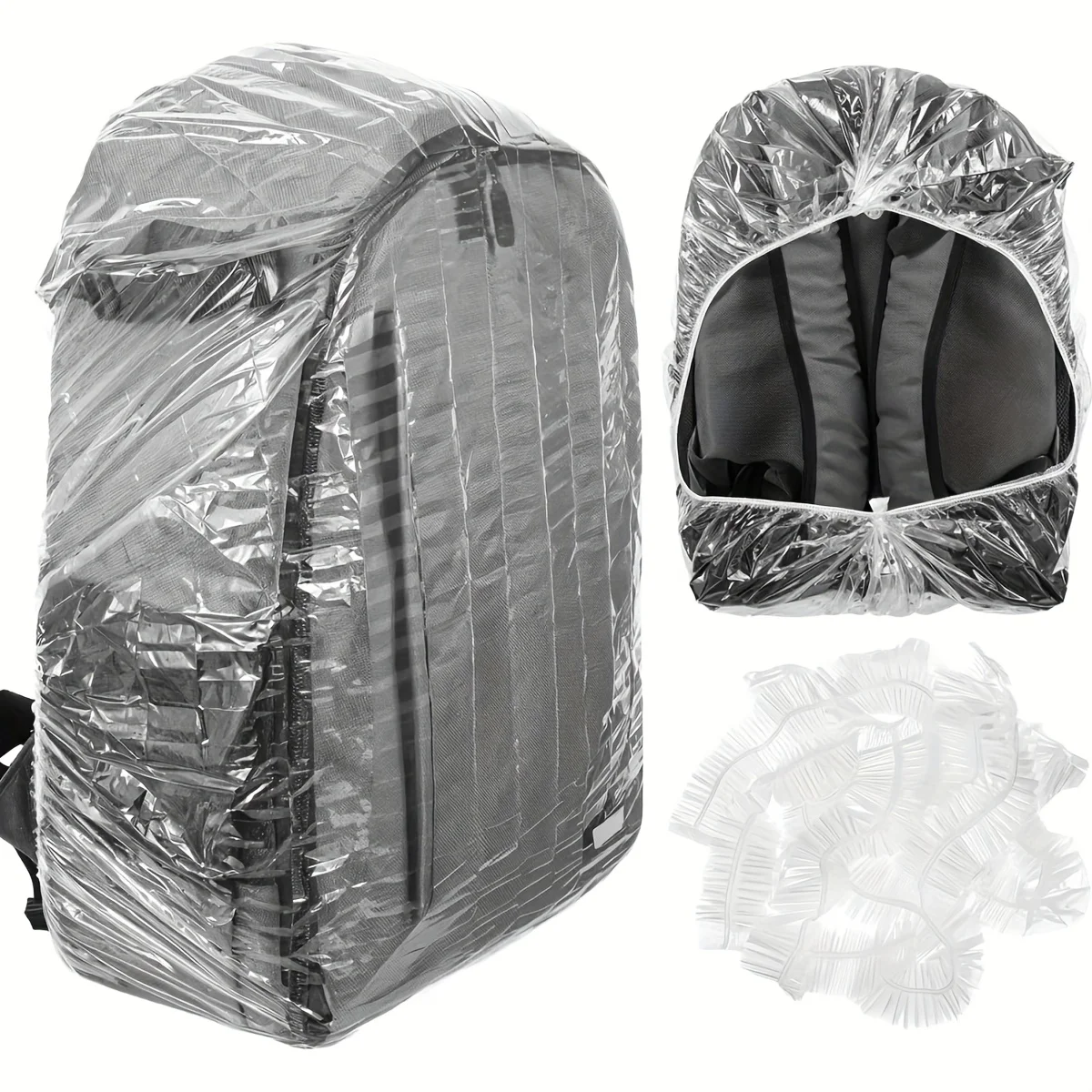 10 個の弾性使い捨てバックパックレインカバー伸縮性のある防 - Rain Cover Backpack のレビューと価格