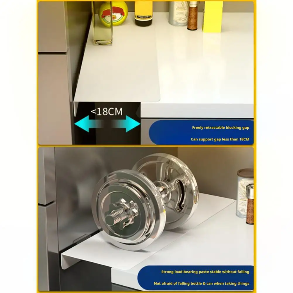 Kitchen Counter Extension Board Waterproof Kitchen Gap Filler Strip Punch-free Countertop Extension Board Narrow for Bathroom
