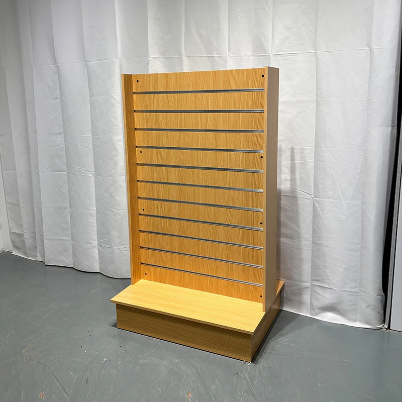 Custom.KIUYA Modern Hot Sale MDF Slatwall  Display Shelf 2 Way Slatwall Tower Display