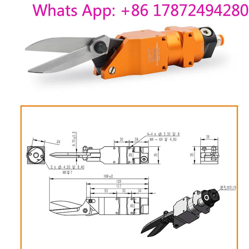 Mask Ear Strap Machine Accessories In Stock Pneumatic Air Scissors Pneumatic Tools For Mask Making Machine