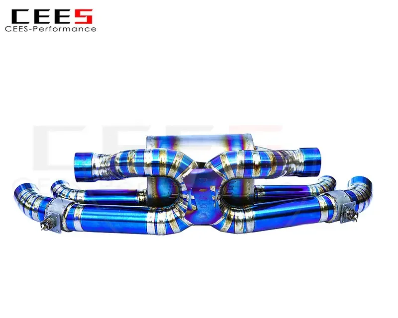 cees Titanium Catback Exhaust Pipe for Porsche 911 992 3.0T Carrera S 2019-2021 Valvetronic Exhaust Muffler Catback System