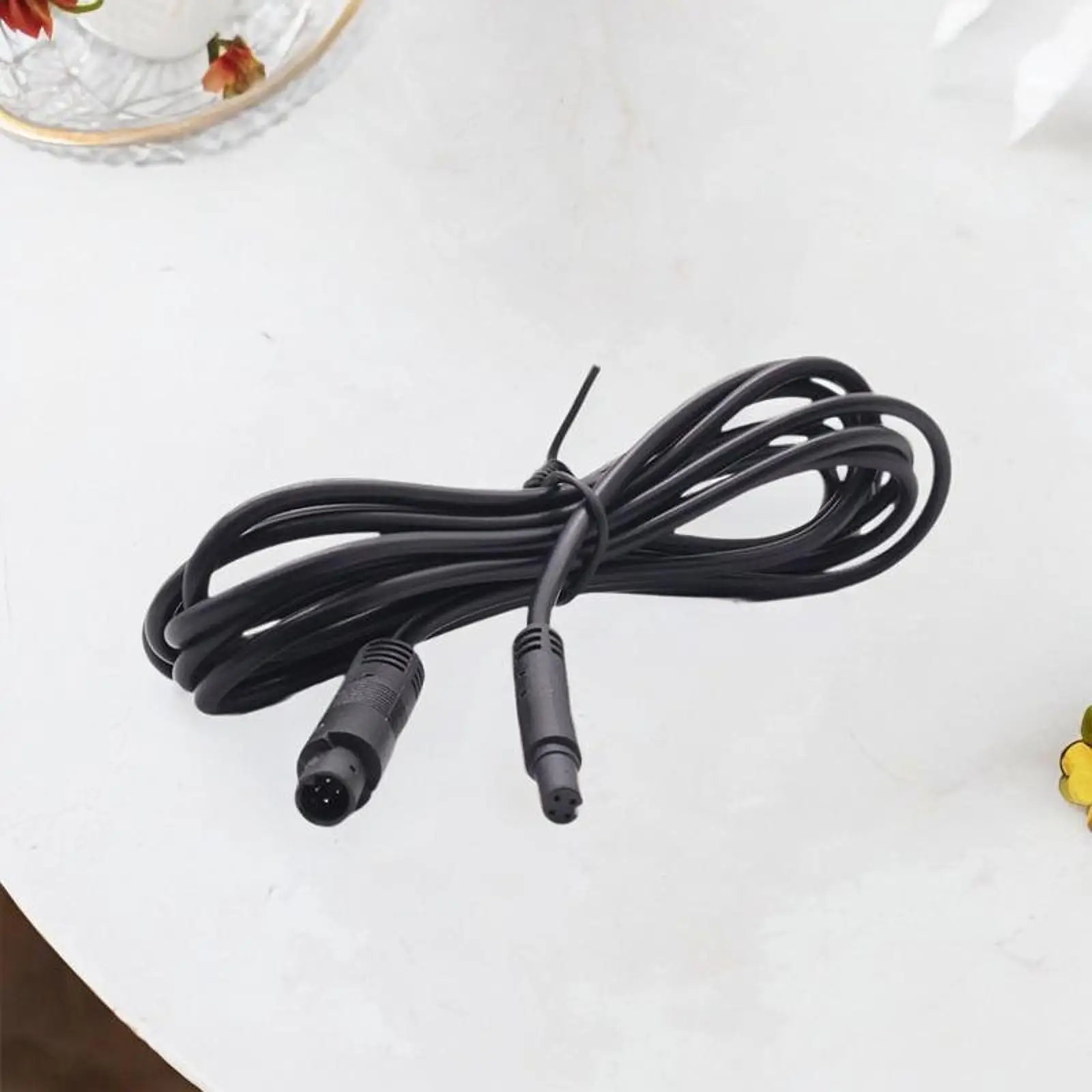 Backup Camera Extension Cable 4 Pin Rearview Camera Wire PVC for Dash Cam SUV Trailer Universal Compatibility