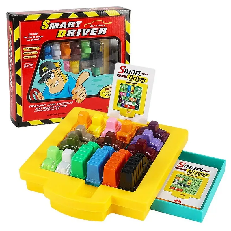 Traffic Jam Logic Game, Car Parking Puzzle, Educational Desk Toy, Brain-Boosting Fun Activity, Ideal Gift for Kids