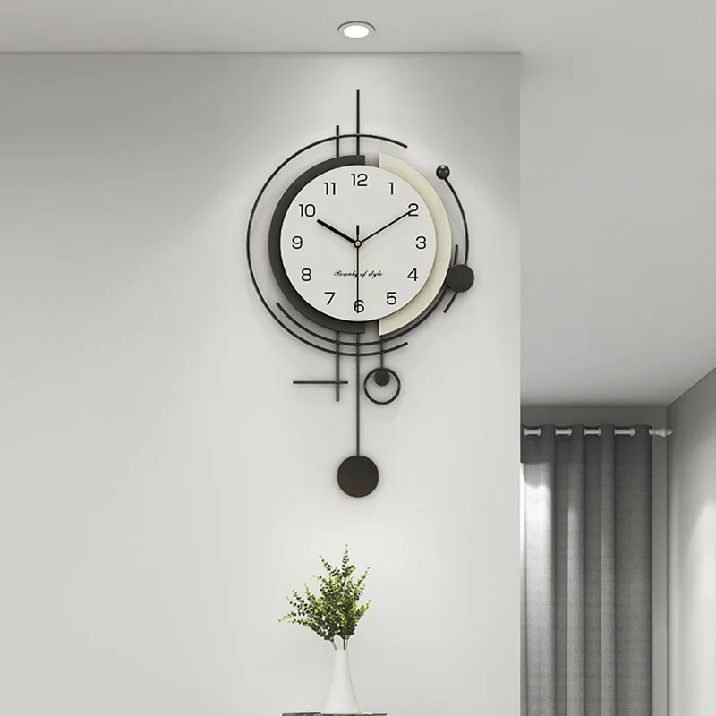 Decoration Free Shiping Wall Clock Pendulum Classic Battery Nordic Wall Watch Silent Creative Reloj De Pared Home Accessories