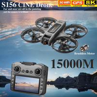 New Drones S156 GPS 8K Professional HD 360° Dual Cameras 5G WIFI Brushless Motors Obstacle Avoidance FPV Foldable Quadcopter Toy