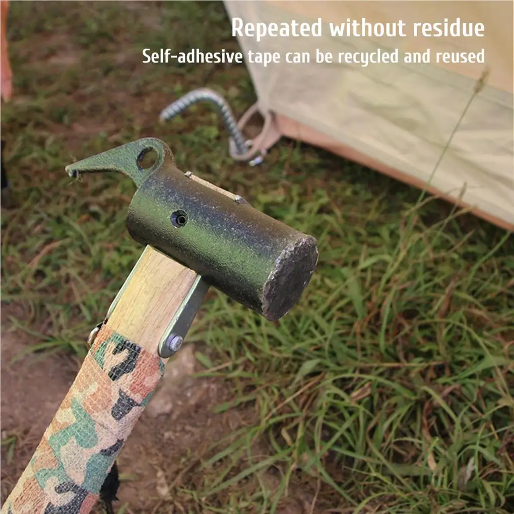 6Pcs Camouflage Tape Lightweight Adjustable Camo Stretch Bandage Non Woven Fabric Scratch Proof Reusable Protective Wrap