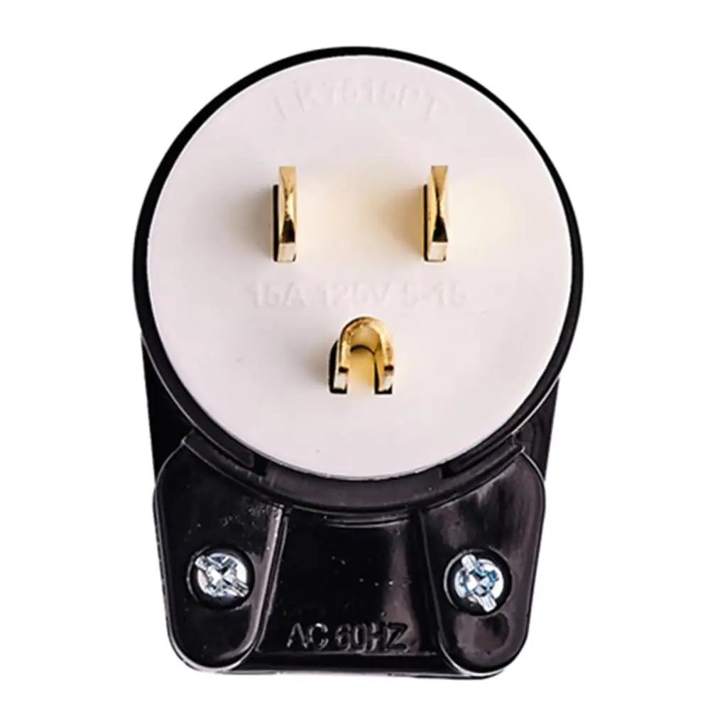 Heavy Duty Grounding Locking Plug NEMA 20A 250V PVC Shell Twist Connector for Power Cable