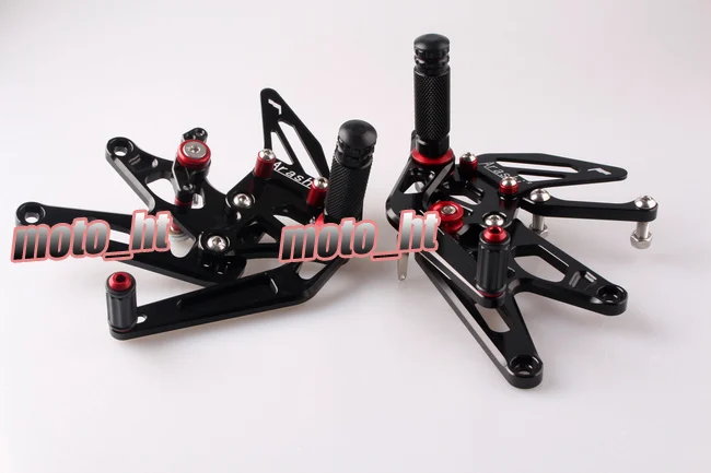 CNC Aluminum Motorcycle Rearset Rear set Foot pegs Footrest Footpegs For Yamaha YZF R1 2004 2005 2006