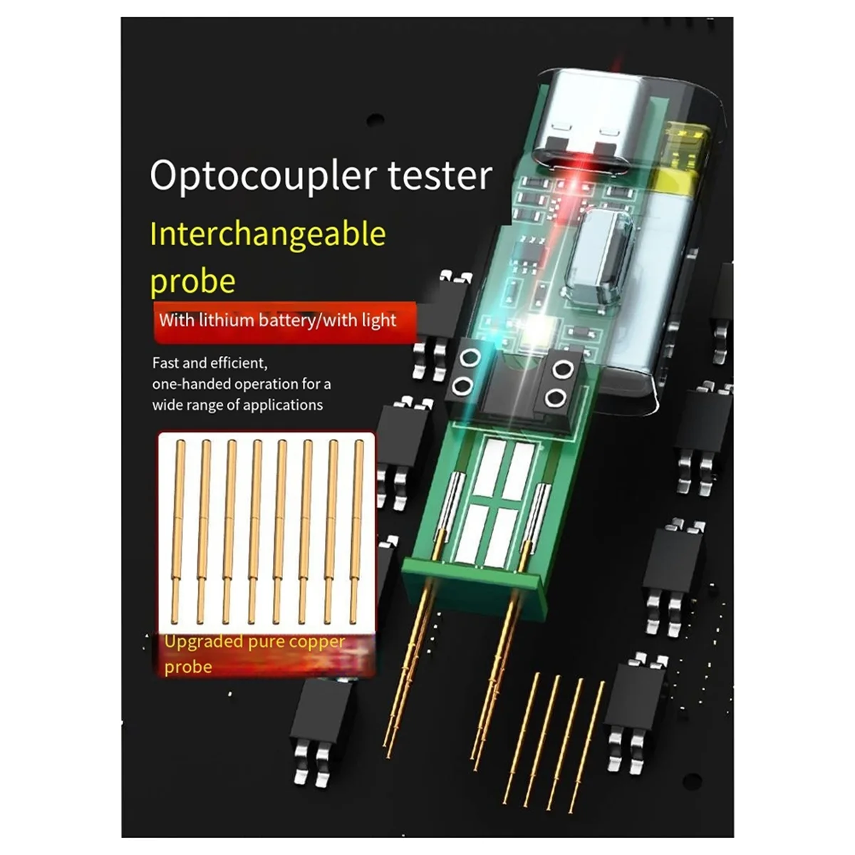 N18R جديد Optocoupler تستر Optocoupler اختبار كشف أداة على الانترنت اختبار وحدة إصلاح الملحقات ل 4-Pin Optocouplers