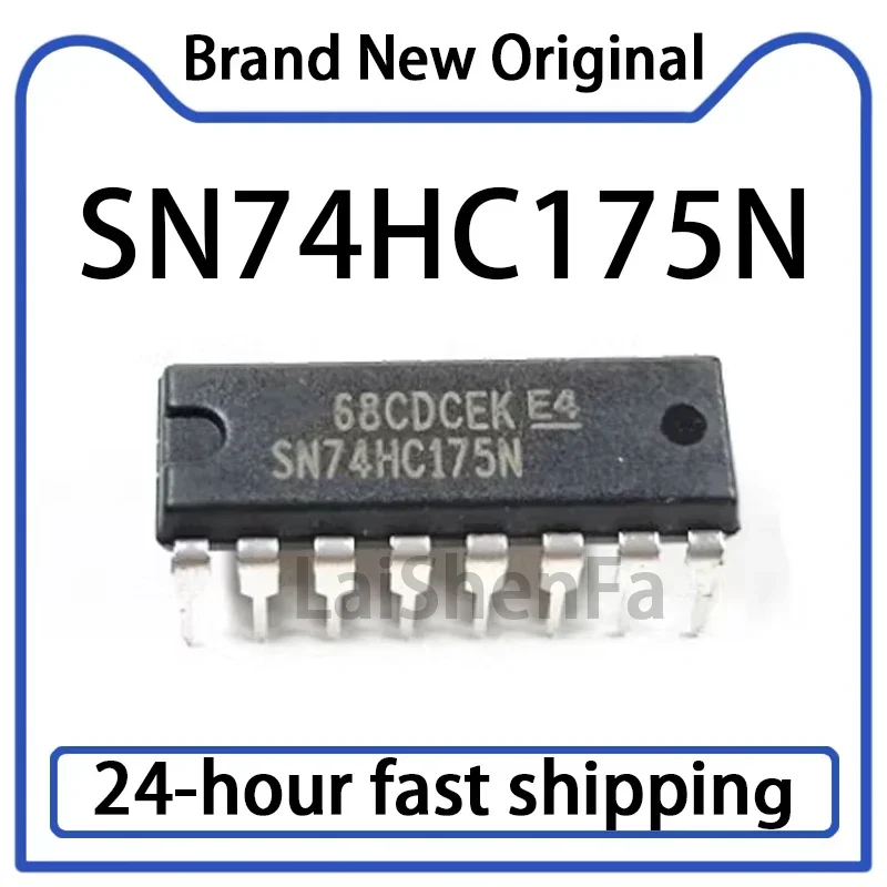 5PCS SN74HC175N Package DIP-16 Four Channel D-class Trigger in Stock