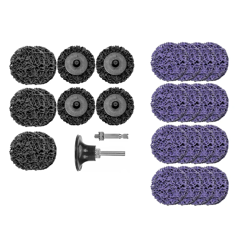 2 inch 50MM Strip Disc Paint Rust Remover Disc 11/21Pcs for Die Grinder Black Strip Wheel Stripping Wheel Stripper Wheel