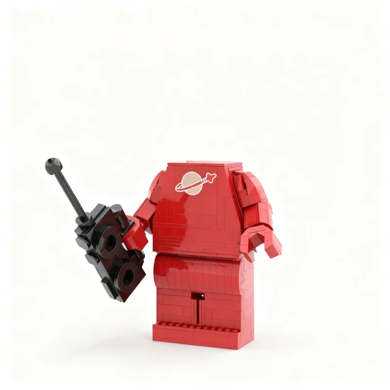 790pcs MOC A Classic Spaceman Tribute Model Building Blocks Construction Collection Creative Assemble Display Craft Education