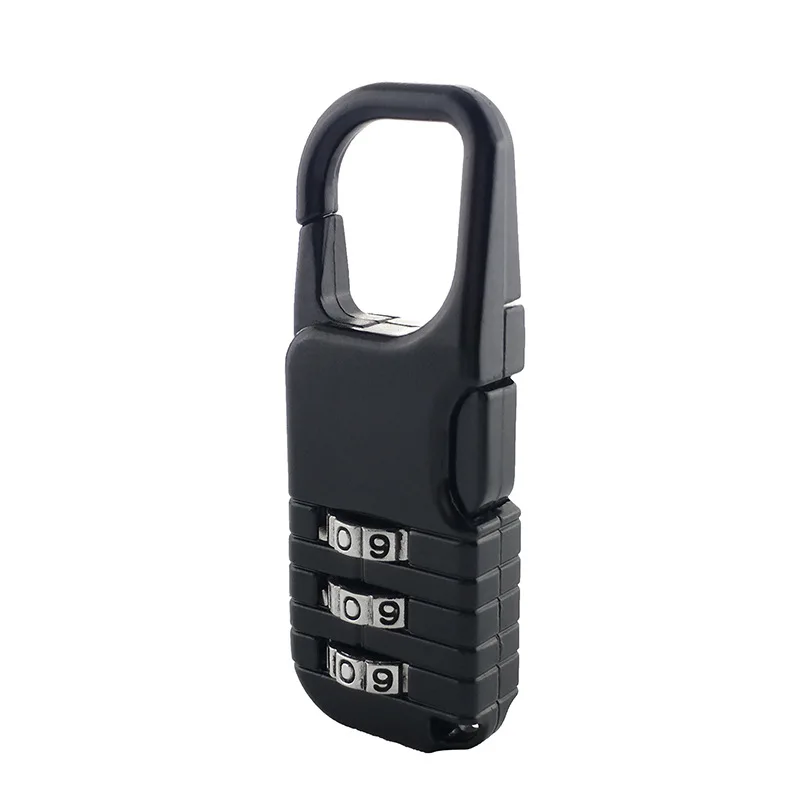 Portable Alloy Mini Lock Padlock Outdoor Travel Luggage Zipper Backpack Handbag Safe Anti-theft Combination Code Number Lock