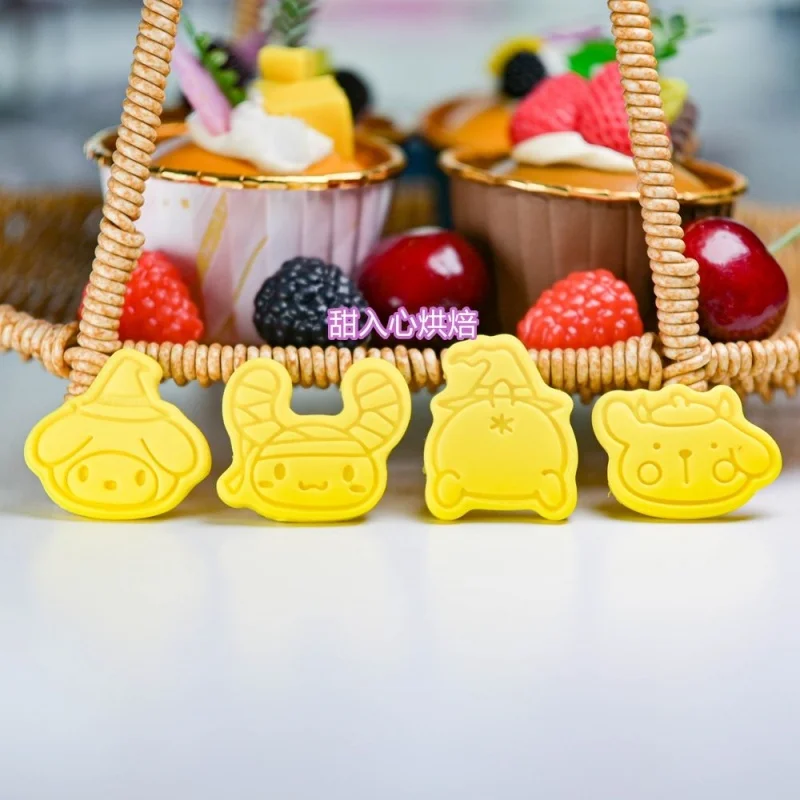 

Sanrio Halloween Girl Heart Hello Kitty Cute Biscuit Mold Cartoon Kulomi My Melody Funny Making Biscuit Mold Girls for Gifts