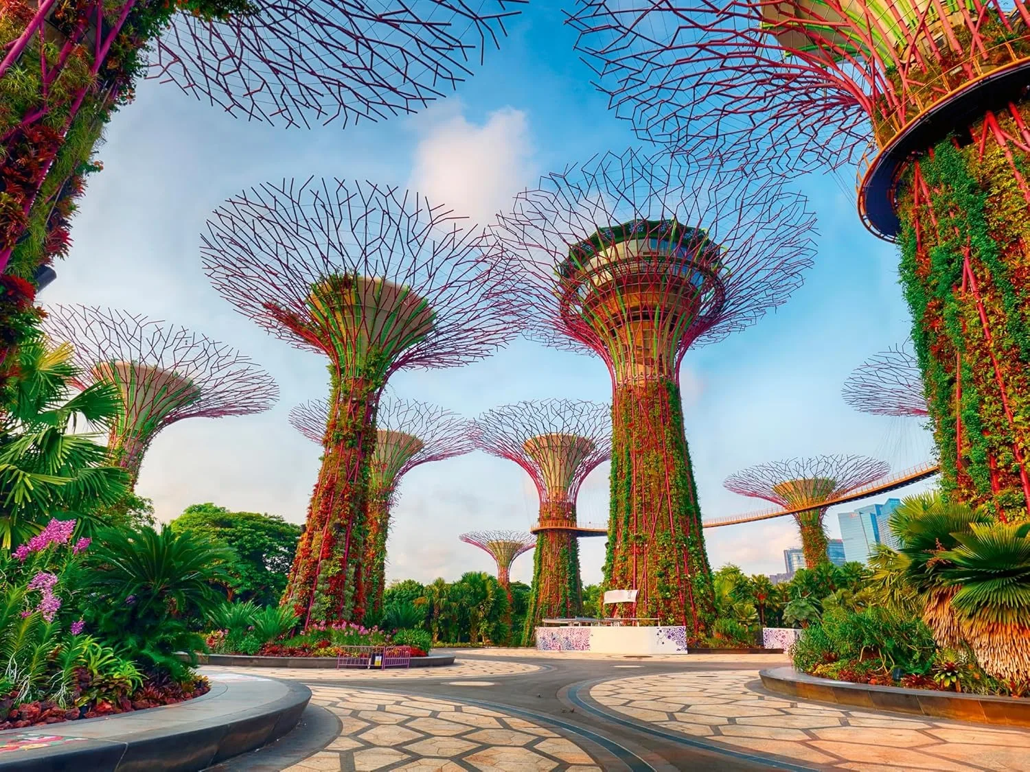 

1000/500/300 Pieces Garden By The Bay At Singapore Jigsaw Puzzles Challenging Family Activity for Gameroom Bedroom Livingroom
