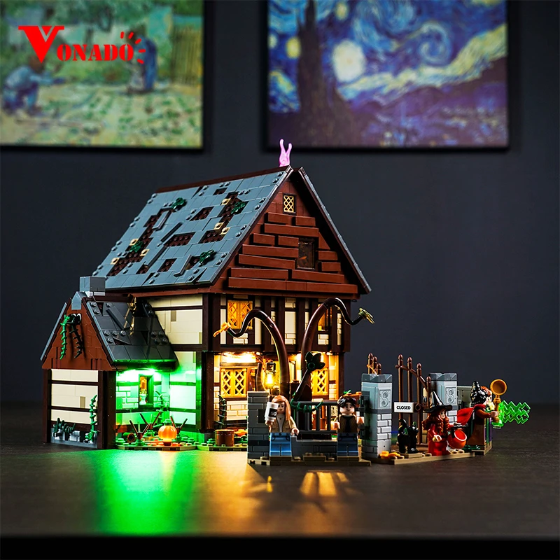 Vonado 21341 LED lights of Disney Hocus Pocus: Sanderson sisters House Decorative Light Gift (excluding model)