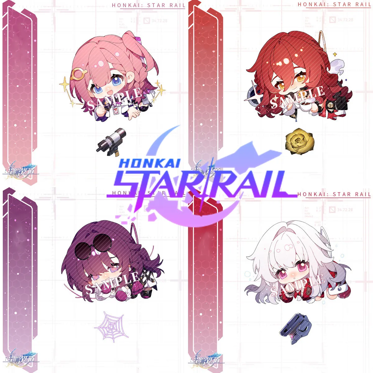 เกม Honkai: Star Rail Bronya Kafka Hook Himeko พวงกุญแจใหม่การ์ตูนอะนิเมะน่ารักจี้ Keyring กระเป๋าเป้สะพายหลังเครื่องประดับคอสเพลย์ของขวัญ