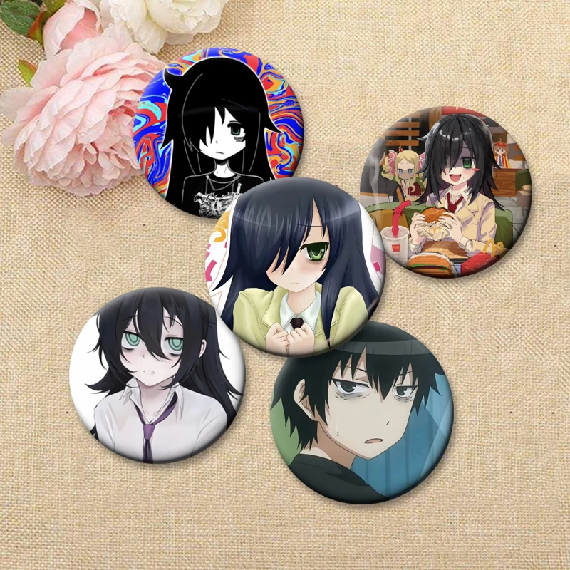 Watashi Ga Motenai No Wa Dou Kangaetemo Omaera Ga Warui! دبابيس أنيمي دبابيس كوروكي توموكو الكرتون شارة حقيبة الملحقات الهدايا #2