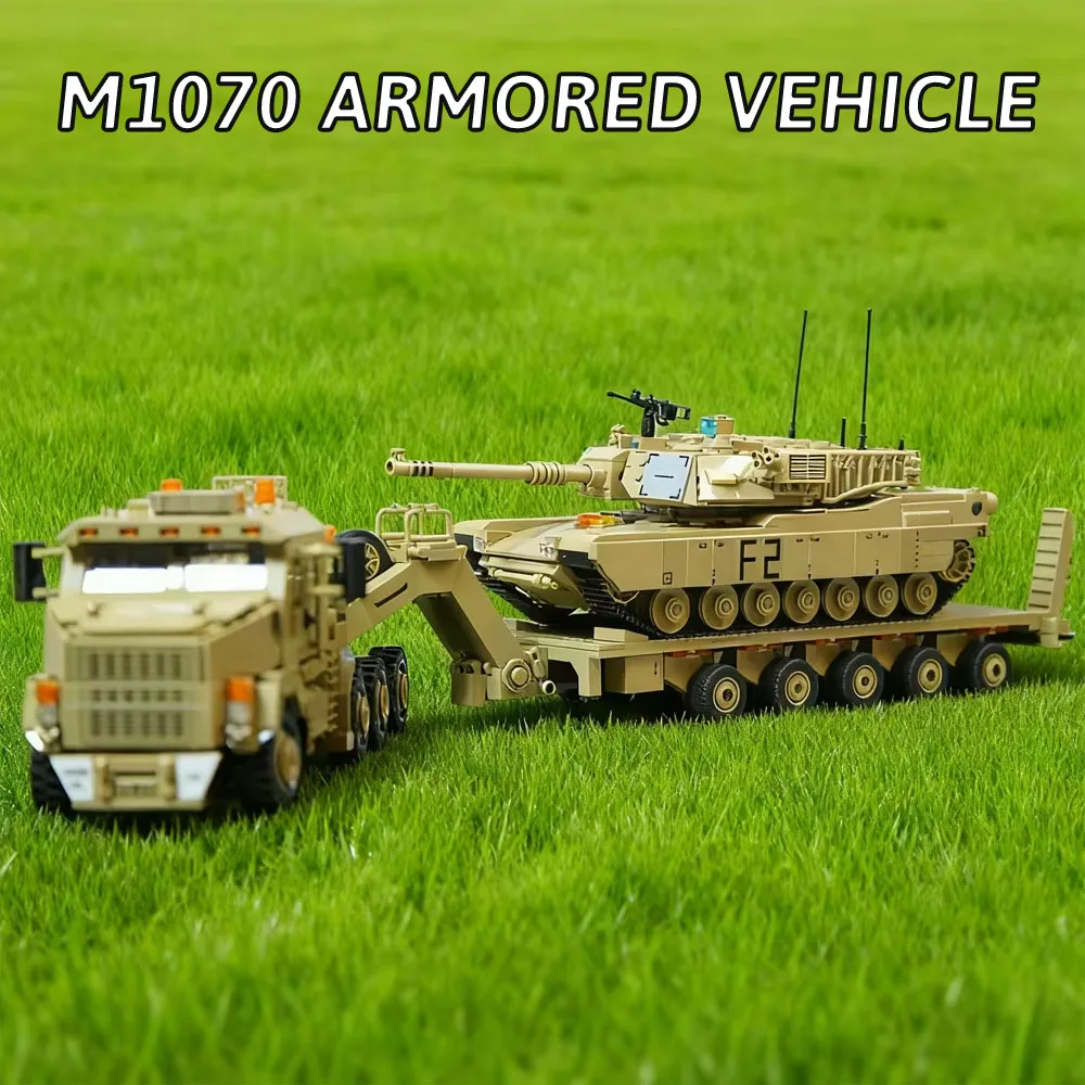 الإبداعية تكنيك M1070 مركبة مدرعة سلسلة عسكرية كتلة وحدة بناء كيت ، مجموعة اللبنات مجموعة MOC 3482 قطعة