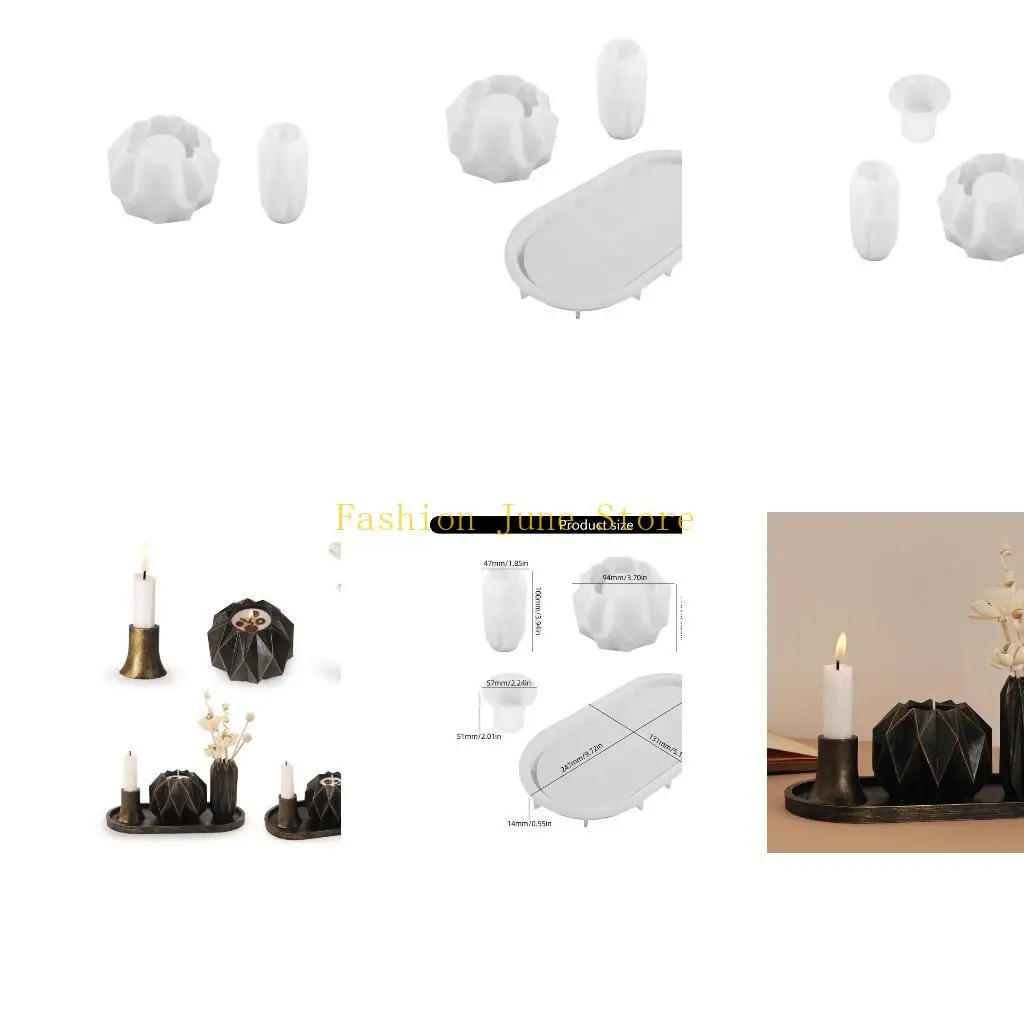 N5KA Geometric Vase Storage Jar Holder Mold Home Decoration Mould Jewelry Tool