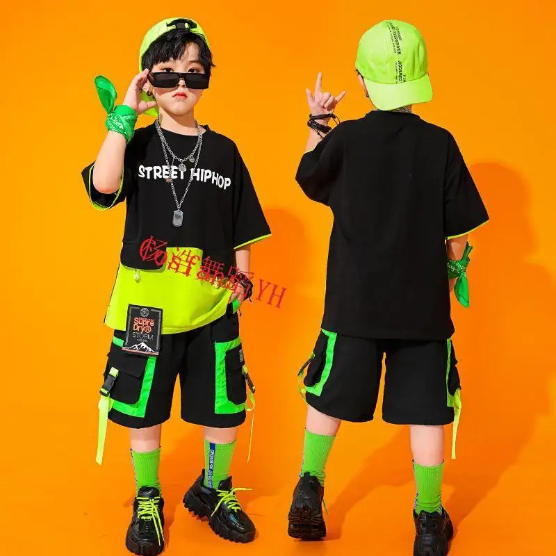 

Children Hip-Hop Street Dance Clothes Ballroom Jazz Dance Costumes Hip Hop Dancing Clothes Stage Korea Jazzs Tops Pants Girls