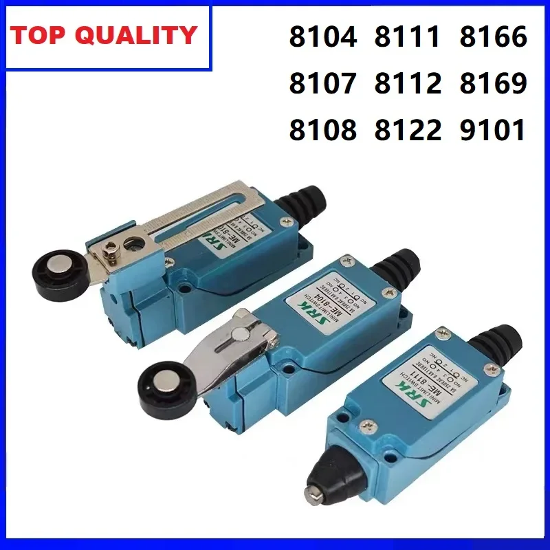 High Quality Silver Contact ME ME-8108 Limit Switch Rotary Adjustable Roller 8108 5A NO NC 8104 8107 8111 8112 8122 8166 9101