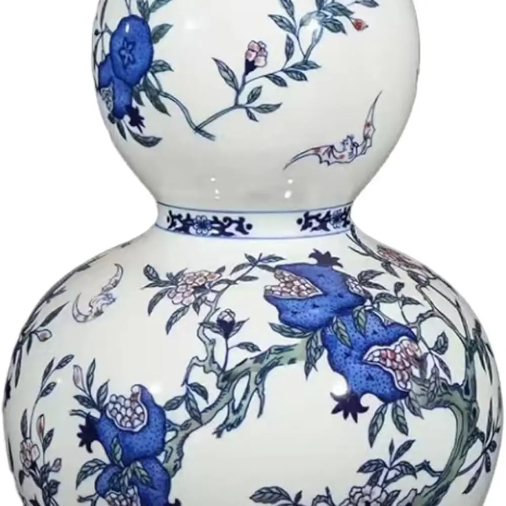 

Винтажная сине-белая фарфоровая банка с цветочным принтом и крышкой — декоративное кашпо для внутренних или наружных домашних акцентов