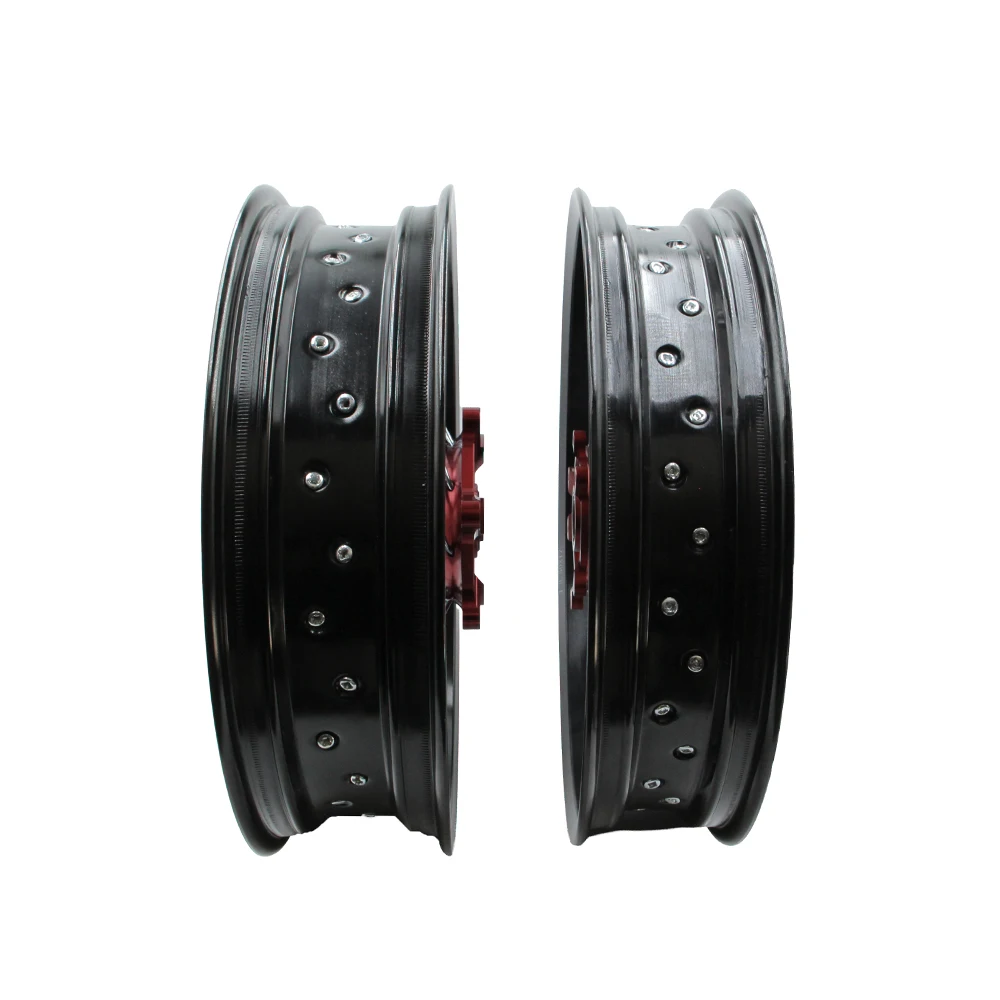 Motocross Front 3.00x17" Rear 3.50x17" 17 inch Spoked Wheels Rims Hub Set For KTM EXC EXC-E SX SX-F XCW 150 200 250 300 350 450 - view 6