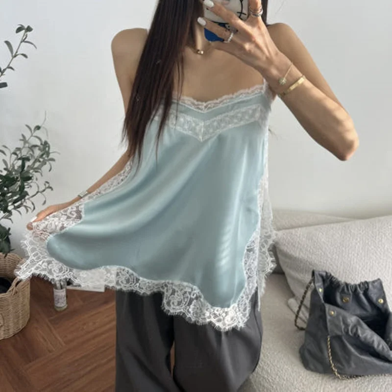 

Сексуальная юбка с кружевной отделкой и бретелями, длина до середины бедра, корейский стиль, женская повседневная одежда, весна-осень-зима, для электронной коммерции