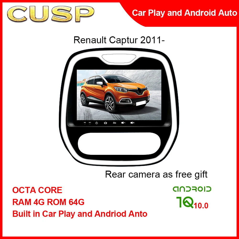 ANDROID CAR GPS Big Screen For Renault Captur 2011- 9inch RAM 4G ROM 64G For CUSP Car Multimedia Car Navigation Car Radio Stereo